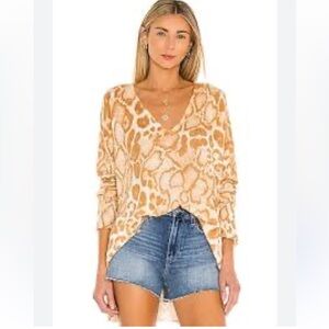 Show Me Your Mumu Sand Cliffside Sweater Sz L